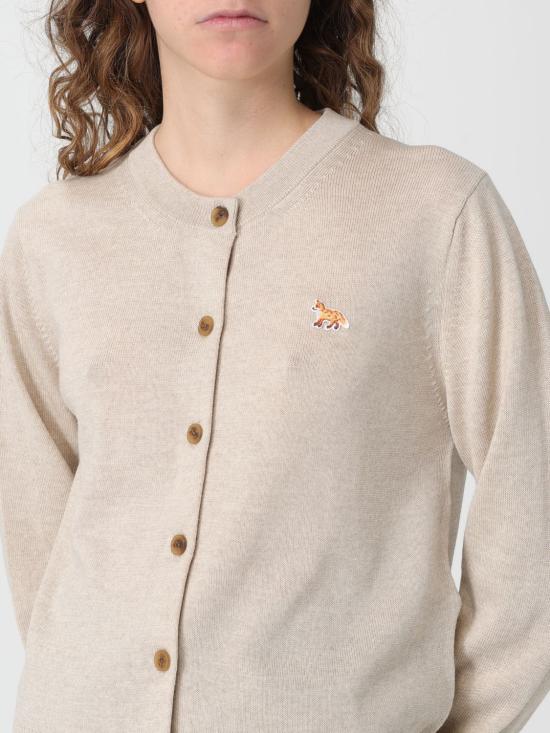 25FW 메종키츠네 베이비 폭스 메리노 레귤러 가디건 PW00502KT1181 H218 Beige - MAISON KITSUNE
