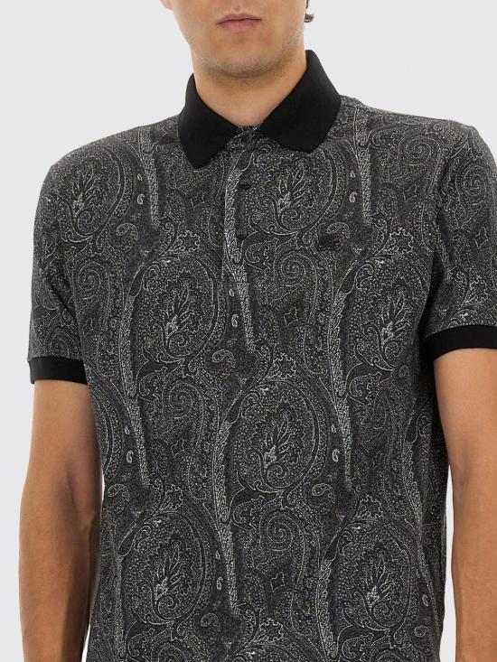 25FW 에트로 폴로 티셔츠 MRMD0004AK472 X0810 Black - ETRO