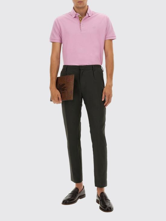 25FW 에트로 폴로 티셔츠 MRMD0005AJ264 F3919 Pink - ETRO