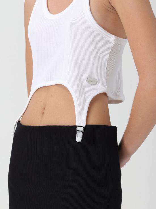 25FW 장 폴 고티에 민소매 티셔츠 2504WBR013J014 01 White - JEAN PAUL GAULTIER