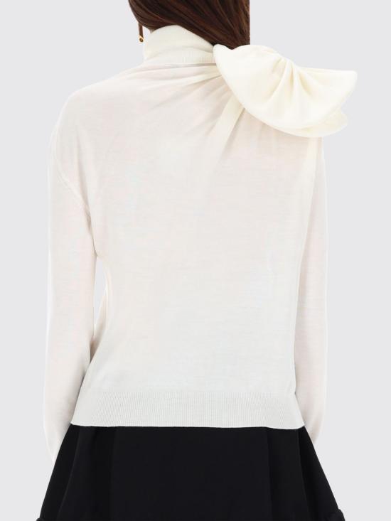 25FW 모스키노 터틀넥 09035401 0001 White - MOSCHINO