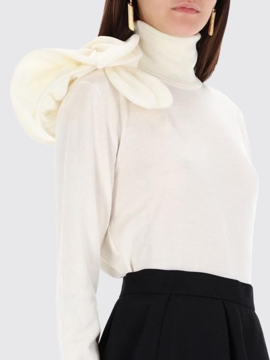 25FW 모스키노 터틀넥 09035401 0001 White - MOSCHINO