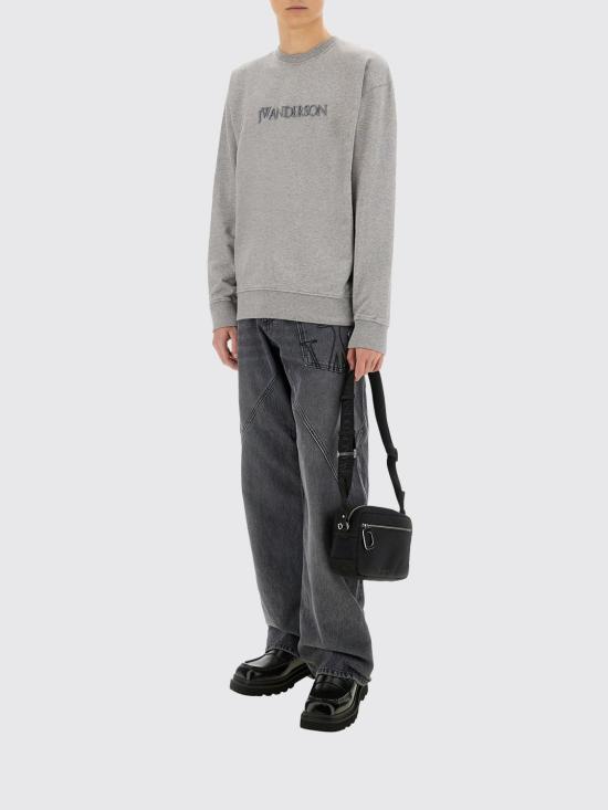 25FW JW앤더슨 긴팔 티셔츠 JW0215PG1632 907 Grey - JW ANDERSON