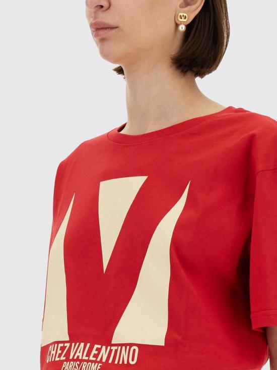 25FW 발렌티노 가라바니 반팔 티셔츠 6B3MG24H95W R9B Red - VALENTINO GARAVANI