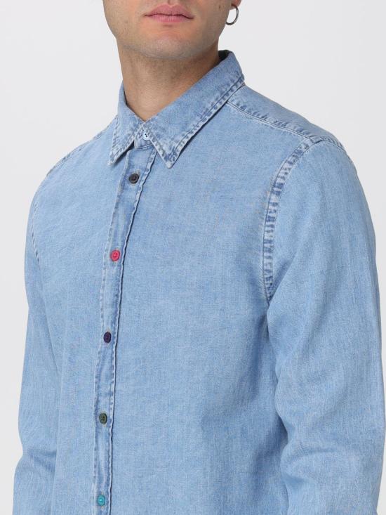 25FW PS 바이 폴스미스 셔츠 M2R612PT22096 LT Gnawed Blue - PS BY PAUL SMITH