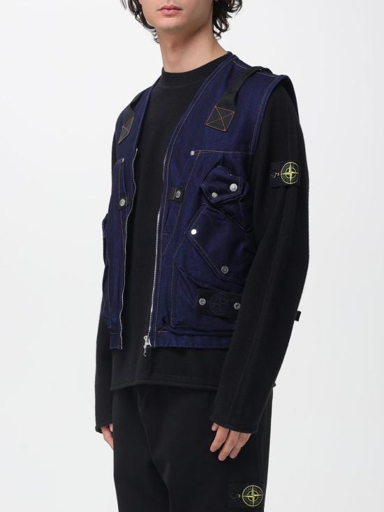 25FW 스톤 아일랜드 봄버 자켓 G100016S00J2 VJ201 Blue - STONE ISLAND