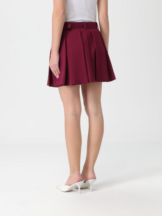 25FW 시모나 코르셀리니 숏 스커트 A25CPGO01301 V0741 Burgundy - SIMONA CORSELLINI