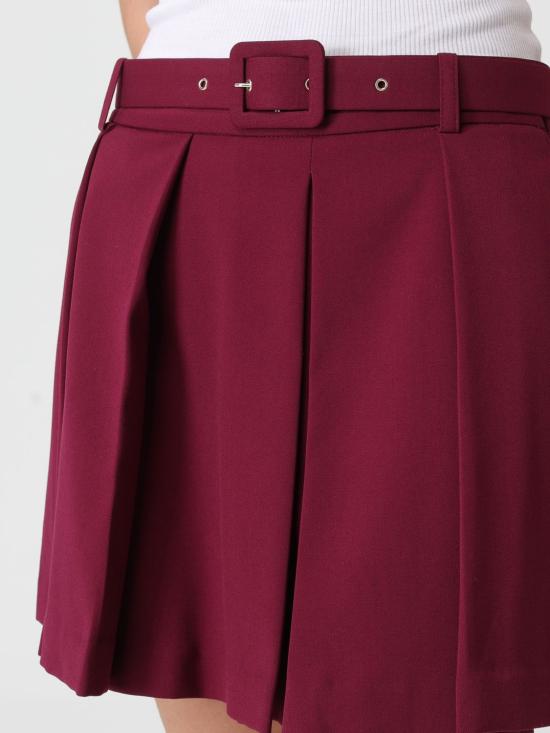 25FW 시모나 코르셀리니 숏 스커트 A25CPGO01301 V0741 Burgundy - SIMONA CORSELLINI