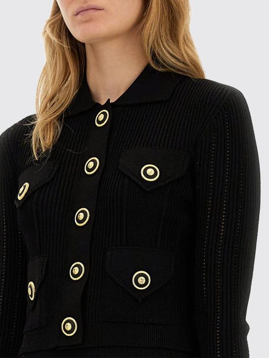 25FW 발망 스웨터 EF1KL150KI10 0PA Black - BALMAIN