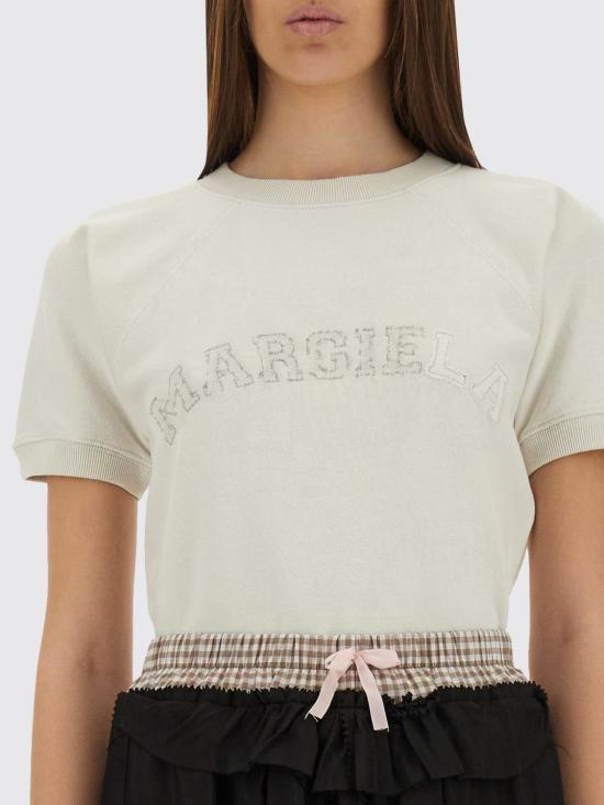 25FW 마르지엘라 로고 프린트 스웨트 셔츠 S51GU0136M25016 103 Ivory - MAISON MARGIELA