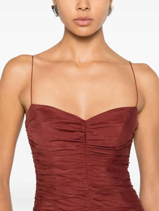  Matteau 롱 원피스 마토 개더드 드롭 웨이스트 드레스 모로코 - MATTEAU