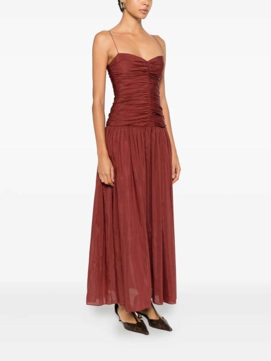  Matteau 롱 원피스 마토 개더드 드롭 웨이스트 드레스 모로코 - MATTEAU