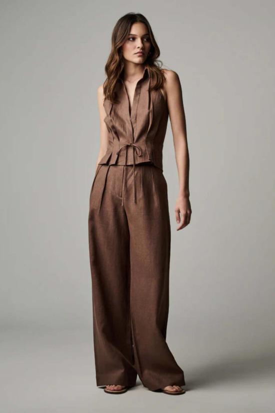  헤브론 스트레이트 팬츠 알리나 팬츠 초콜릿