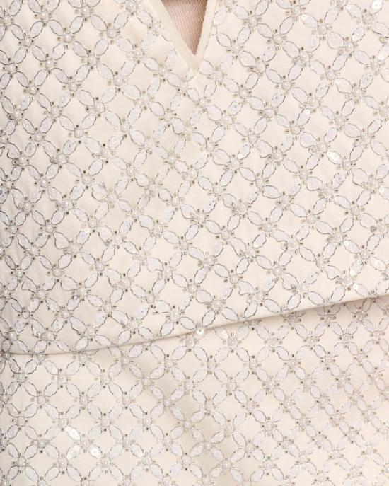  도로시 슈마허 민소매 티셔츠 스파클링 스테이트먼트 탑 화이트 - DOROTHEE SCHUMACHER