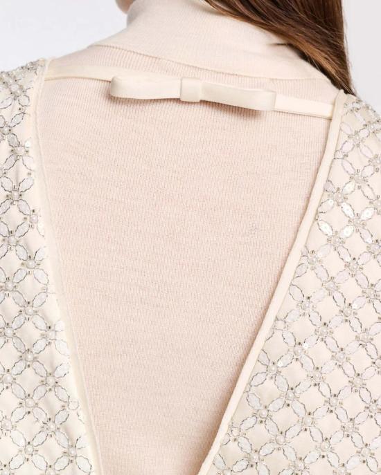  도로시 슈마허 민소매 티셔츠 스파클링 스테이트먼트 탑 화이트 - DOROTHEE SCHUMACHER