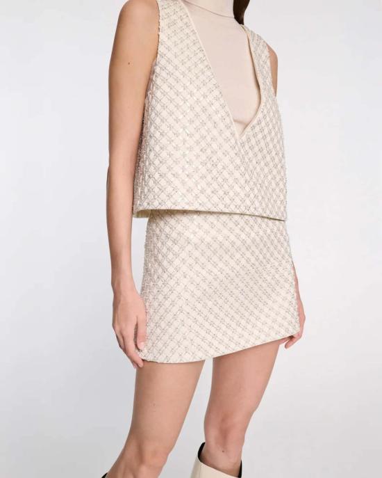  도로시 슈마허 숏 스커트 스파클링 스테이트먼트 스커트 화이트 - DOROTHEE SCHUMACHER