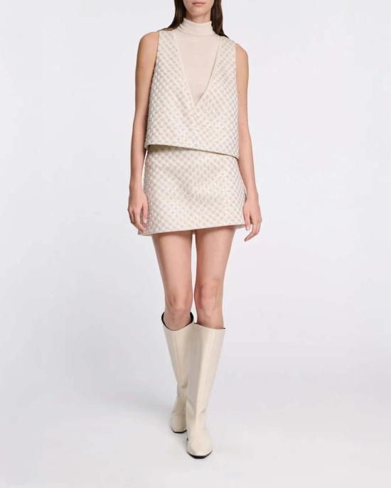  도로시 슈마허 숏 스커트 스파클링 스테이트먼트 스커트 화이트 - DOROTHEE SCHUMACHER