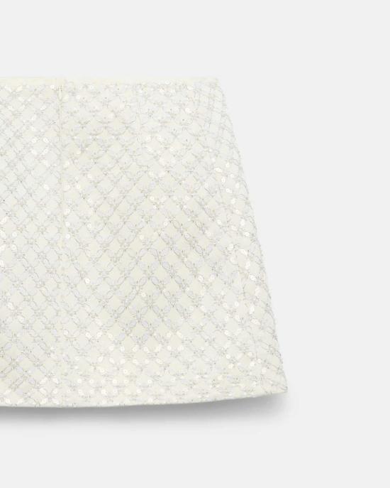  도로시 슈마허 숏 스커트 스파클링 스테이트먼트 스커트 화이트 - DOROTHEE SCHUMACHER