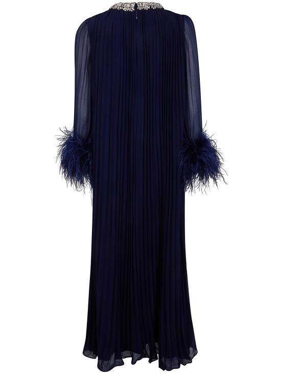 26SS 셀프 포트레이트 미디 원피스 RS26510M NAVY BLUE - SELF PORTRAIT