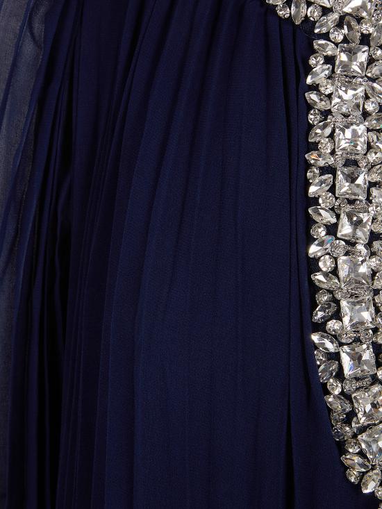 26SS 셀프 포트레이트 미디 원피스 RS26510M NAVY BLUE - SELF PORTRAIT