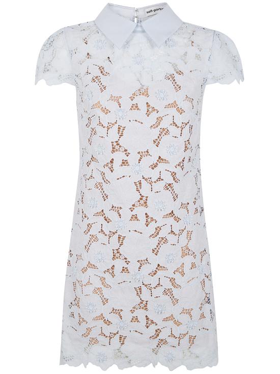 26SS 셀프 포트레이트 미디 원피스 RS26171S BLUE