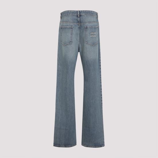 26SS 미우미우 스트레이트 팬츠 GWP483SOOO181D F0008 BLUE - MIU MIU