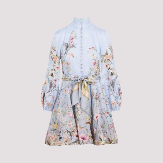 26SS 짐머만 미디 원피스 9142DC261 BLUE - ZIMMERMANN