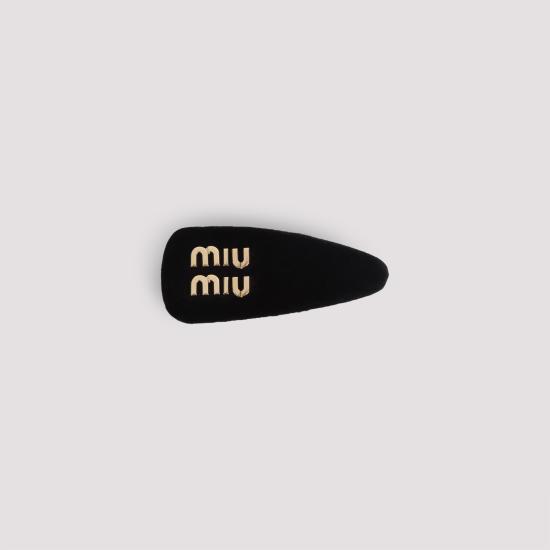26SS 미우미우 헤어 액세서리 5IF092068 F0002 BLACK - MIU MIU