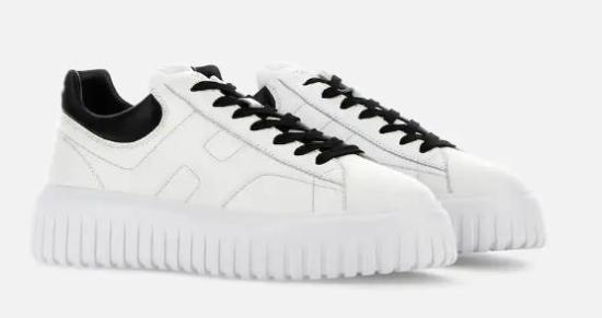 25FW 호간 H 스트라이프 스니커즈 HXM6450FC60LE90001 white - HOGAN
