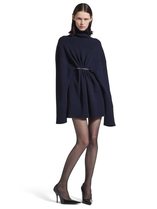 25FW 발렌시아가 미디 원피스 850028T17594140 BLUE - BALENCIAGA