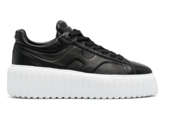 25FW 호간 H-스트라이프 스니커즈 HXW6450FC60LE9B999 black - HOGAN