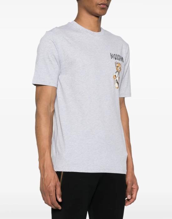 25FW 모스키노 반팔 티셔츠 ZZV071602411485 GREY - MOSCHINO