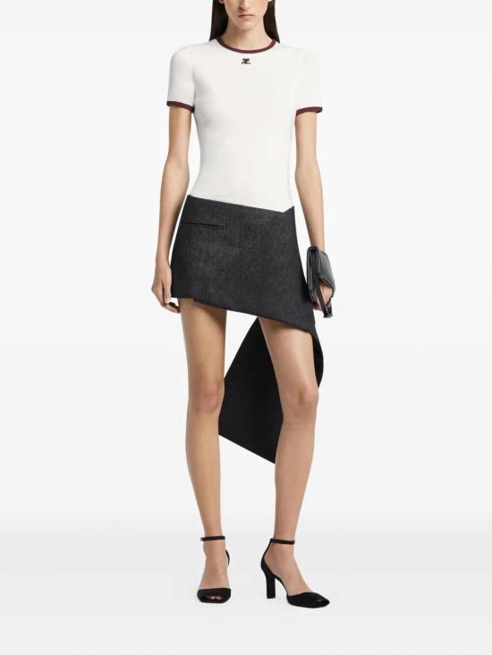 25FW 쿠레쥬 반팔 티셔츠 125JTS017J S0203B211 WHITE - COURREGES