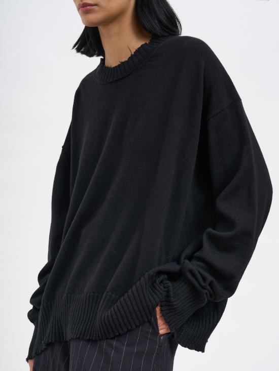 25FW 세리에 뉴메리카 스웨터 MSN12014BLACK - SERIENUMERICA