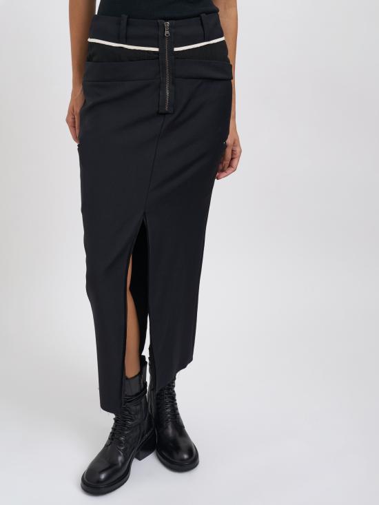 25FW 알레산드라 마치 미디 스커트 M32522004690 BLACK - ALESSANDRA MARCHI