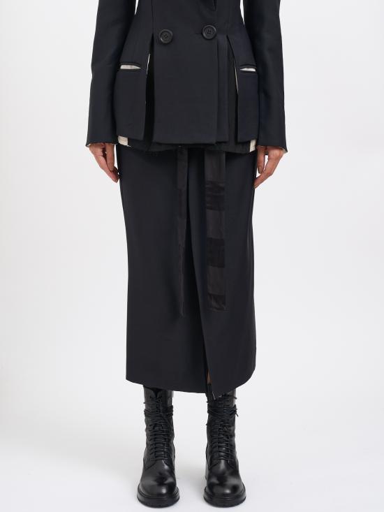 25SS 알레산드라 마치 미디 스커트 M32520004690 BLACK - ALESSANDRA MARCHI