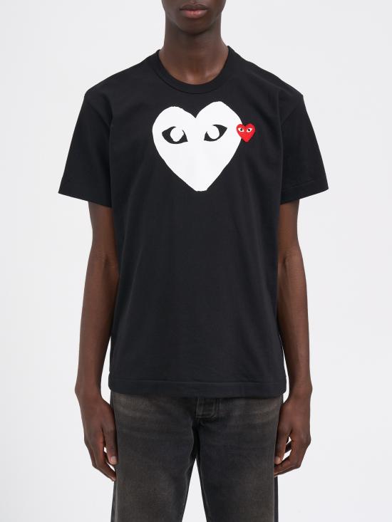  꼼데가르송 반팔 티셔츠 MAXT116051 BLACK