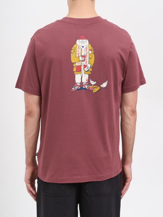 25FW 뉴발란스 반팔 티셔츠 MMT53931WAD BORDEAUX - NEW BALANCE