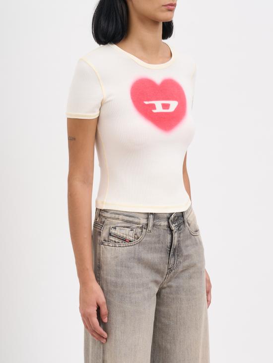 25FW 디젤 반팔 티셔츠 MA128360SQAD1AM WHITE - DIESEL