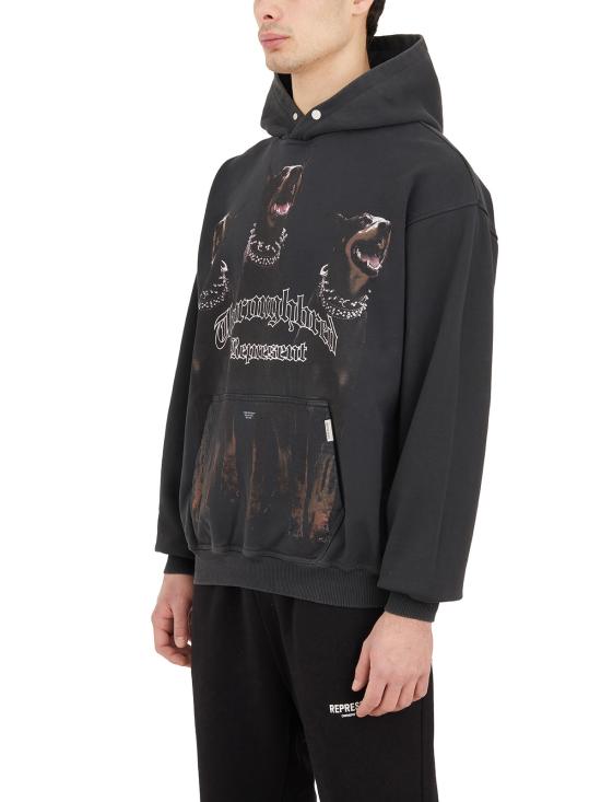  리프레젠트 후드 티셔츠 MMLM41134003 BLACK - REPRESENT