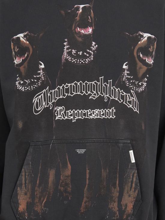  리프레젠트 후드 티셔츠 MMLM41134003 BLACK - REPRESENT