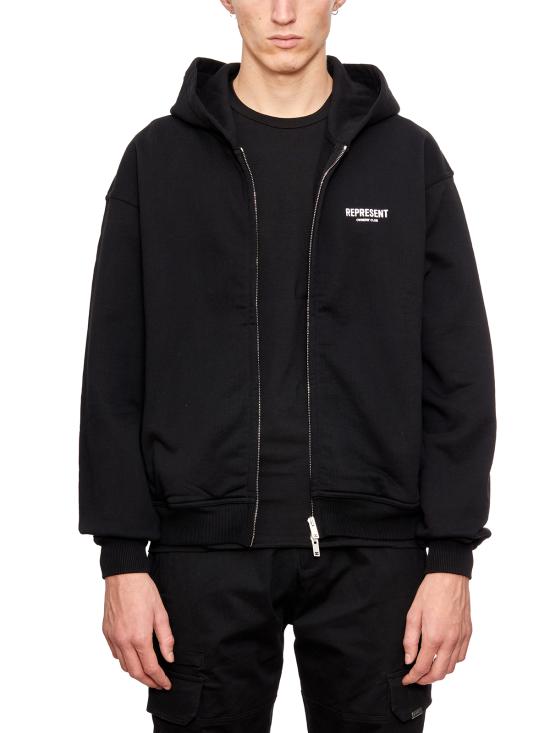 25FW 리프레젠트 후드 티셔츠 MOCM41122001 BLACK - REPRESENT