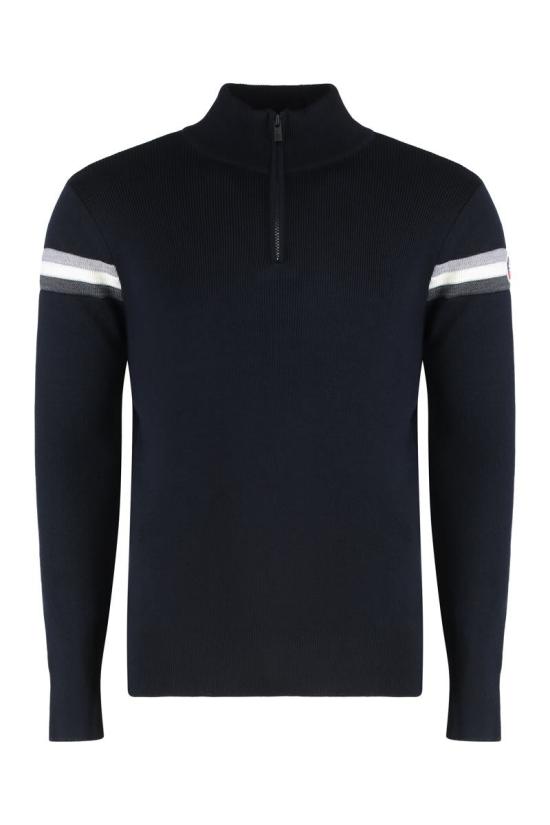  퓨잡 집업 니트 A2126 65602 BLUE