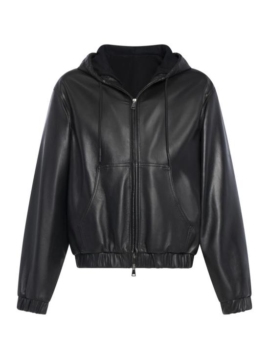 25FW 프랜지스 콜렉션 가죽 자켓 OBD02NERO Black