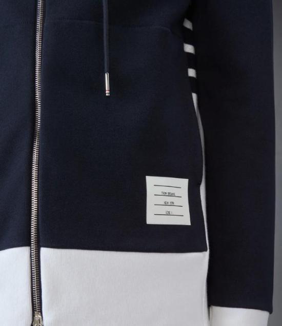 26SS 톰브라운 4바 저지 집업 후디 MJT517A03037 415 - THOM BROWNE