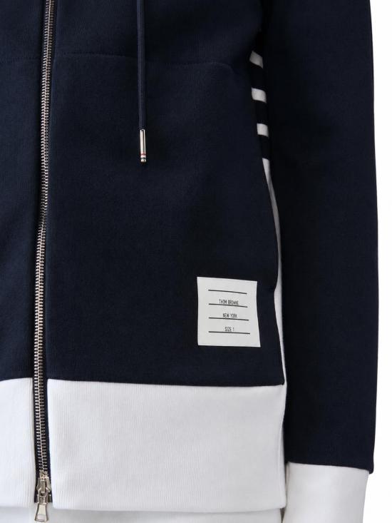 26SS 톰브라운 4바 저지 집업 후디 MJT517A03037 415 - THOM BROWNE