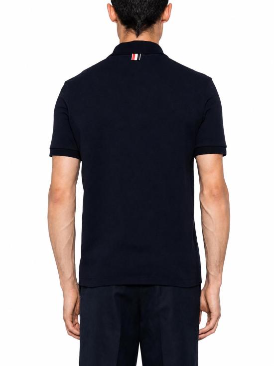 26FW 톰브라운 클래식 피케 4바 숏슬리브 폴로 티셔츠 MJP110P00050 415 - THOM BROWNE