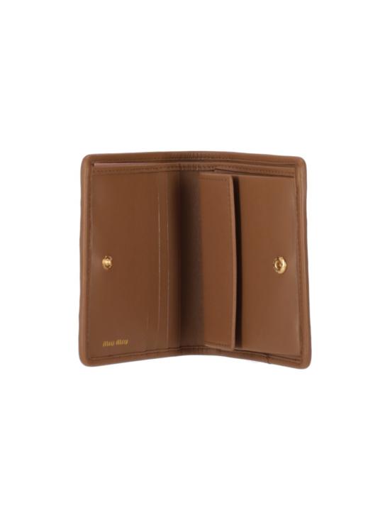 26FW 미우미우 마테라쎄 나파 가죽 반지갑 5MV204AFPP F098L CARAMEL - MIU MIU