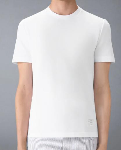 26SS 톰브라운 클래식 피케 4바 티 MJS123A00050 100 - THOM BROWNE