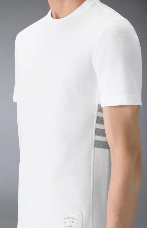 26SS 톰브라운 클래식 피케 4바 티 MJS123A00050 100 - THOM BROWNE
